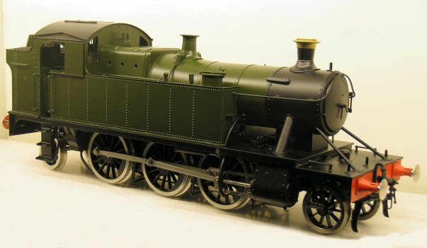 Factory painted GWR green 4500 with black chassis.