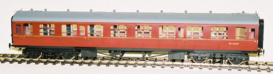 BR Maroon livery of the All Second Collett coach