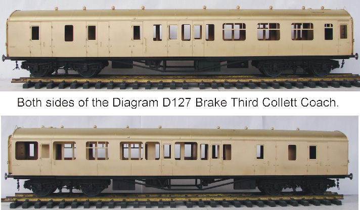 Production Sample of the Diagram D127 Brake Third with factory painted black chassis