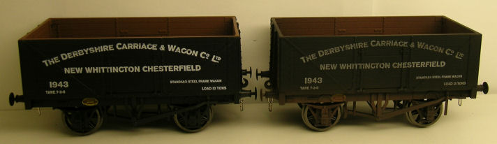 Derbyshire wagon and carriage works both clean and weathered