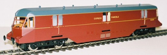 Painted example of a Parcels Railcar finished in our own workshops