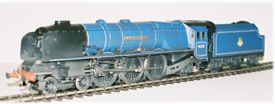 Finished axample of a sloping smokebox Duchess 